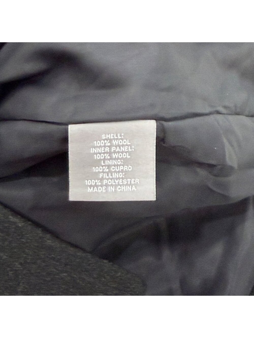 Daniel Cremieux Signature Label Mens XXL Loro Piana Bib Wool Coat Charcoal - Picture 5 of 6